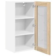 Висящ шкаф 2 pcs Сонома дъб 40 x 31 x 80 см Инженерно дърво