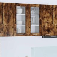 Висящ шкаф 2 pcs Димян дъб 40 x 31 x 80 см Инженерно дърво