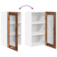 Висящ шкаф с врата Старо дърво 40 x 31 x 80 см Инженерно дърво
