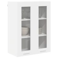 Висящ шкаф със съхранение Бяло 60 x 31 x 80 см Инженерно дърво