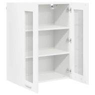 Висящ шкаф със съхранение Бяло 60 x 31 x 80 см Инженерно дърво