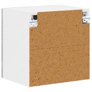 Стенен стъклен шкаф Lucca 2 pcs Бетонно сиво 40 x 31 x 40 см
