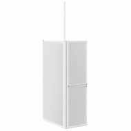 Параван за душ/вана, L форма, 70x120x137 см, 4 панела, сгъваем