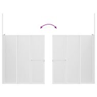 Параван за душ/вана, L форма, 70x120x137 см, 4 панела, сгъваем