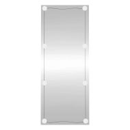 Стенно огледало с LED лампи 40x100 см стъкло правоъгълно