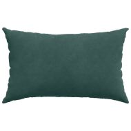 Диван възглавници 2 pcs Тъмнозелено 50 x 30 cm Кордюрова тъкан