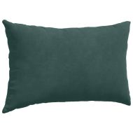 Диван възглавници 2 pcs Тъмнозелено 50 x 30 cm Кордюрова тъкан