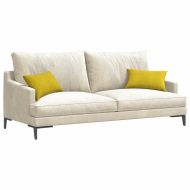 Диван възглавници 2 pcs Жълто 50 x 30 cm Кордюрова тъкан