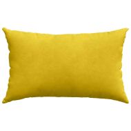 Диван възглавници 2 pcs Жълто 50 x 30 cm Кордюрова тъкан