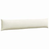Диван възглавници 2 pcs Крем 200 x 40 см Кордюрова тъкан