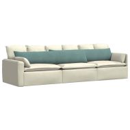 Диван възглавници 2 pcs Морско зелено 200 x 40 см