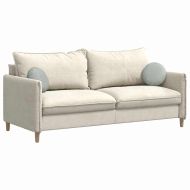 Възглавници за седалки 2 pcs Светлосиво Ø30 x 13 см Кадифе