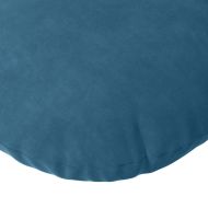 Възглавници за седалки 2 pcs Синьо Ø 40 x 13 см Кадифе