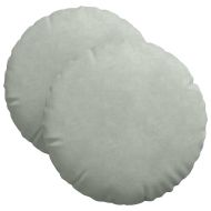 Възглавници за седалки 2 pcs Светлосиво Ø 40 x 13 см Кадифе