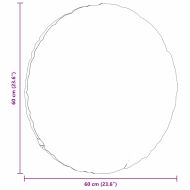 Възглавници за седалки 2 pcs Кафяво Ø 40 x 13 см Кадифе