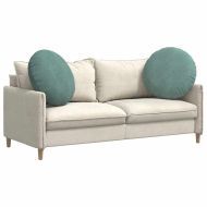 Възглавници за седалки 2 pcs Морско зелено Ø 40 x 13 см Кадифе