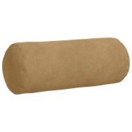 Възглавници валяци 2 pcs Кафяво Ø 15 x 40 см Кордюрова тъкан