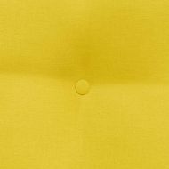 Възглавница за гръб Светло жълто 45 x 24 x 50 см текстил