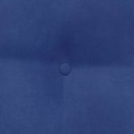 Възглавница за гръб Полицейско синьо 45 x 24 x 50 см Кадифе