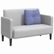 Възглавница за гръб Дънково син 60 x 24 x 50 см текстил