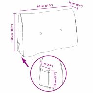 Възглавница за гръб Червено 80 x 24 x 50 см текстил