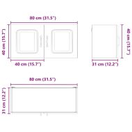 Панел за миялна машина Kalmar Лъскаво бяло 80 x 31 x 40 см