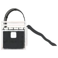 Двуетажно легло с пързалка и завеси, бяло и черно, 90x200 см