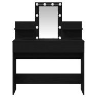 Тоалетка с рафт Черния дъб 100 x 40 x 130 см Инженерно дърво