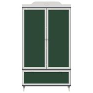 Дъска за записки Гардероб ROROS Сив и бял 90 x 45 x 165 см