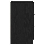 Нощен шкаф 2 pcs Черния дъб 40 x 65 x 65 см Инженерно дърво