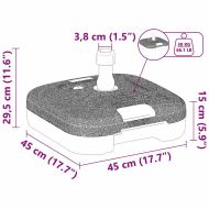 Основа за чадър Черно 45 x 45 x 29,5 см