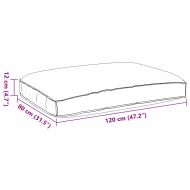 Възглавница Мотив с листа 120 x 80 x 12 cm Оксфордска тъкан