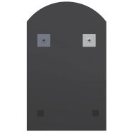 Огледало с LED лампи, 60x40 см, стъкло, арка