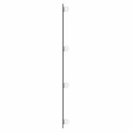 Стенно огледало с LED лампи 40x80 см стъкло правоъгълно