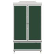 Дъска за записки Гардероб с рафт ROROS Бяло 90 x 45 x 165 см