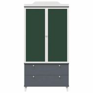 Дъска за записки Гардероб ROROS Сив и бял 90 x 45 x 180 cm