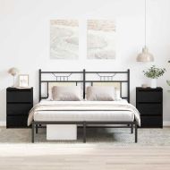 Нощен шкаф 2 pcs Черния дъб 40 x 35 x 62,5 см Инженерно дърво