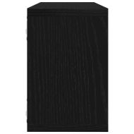 Стени за рафтове с рафт 4 pcs Черния дъб 60 x 15 x 23 cm