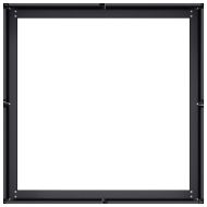 Кашпа, черна, 80x80x30 см, стомана