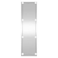 Стенно огледало с LED лампи 30x100 см стъкло правоъгълно