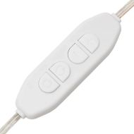 Стенно огледало с LED лампи 30x100 см стъкло правоъгълно