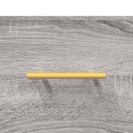 Висок шкаф, сив сонома, 69,5x34x180 см, инженерно дърво