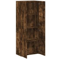 Шкаф за документи, опушен дъб, 60x32x153 см, инженерно дърво