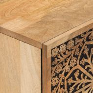 Нощно шкафче, 40x33x46 см, масивно мангово дърво