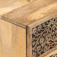 Нощно шкафче, 40x33x46 см, масивно мангово дърво