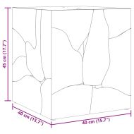 Табуретки 2 бр., кафяви, 40x40x45 см, тиково дърво масив