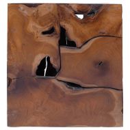 Табуретки 4 бр., кафяви, 40x40x45 см, тиково дърво масив