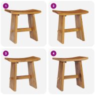 Табуретка, тиково дърво масив