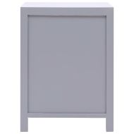 Нощно шкафче, сиво, 38x28x52 см, дърво от пауловния