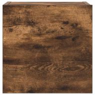 Комплект ТВ шкафове от 4 части, опушен дъб, инженерно дърво